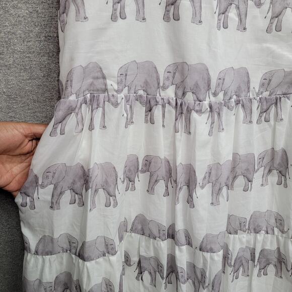 BROOKE WRIGHT CHLOE DRESS, ELEPHANT, SIZE S/M - Picture 7 of 8